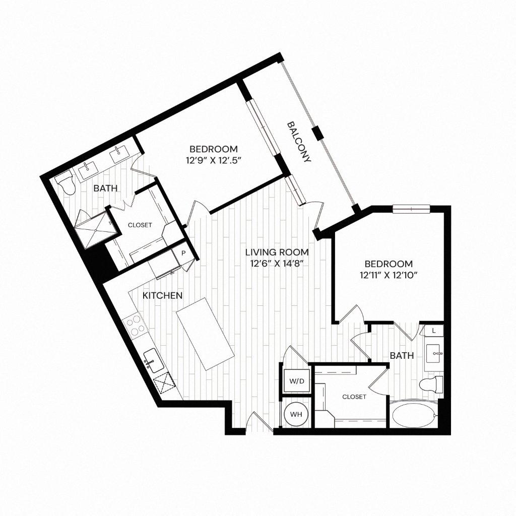 Aura Southgate B2 Floor Plan